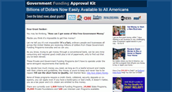 Desktop Screenshot of governmentfundingapprovalkit.com