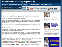 Tablet Screenshot of governmentfundingapprovalkit.com